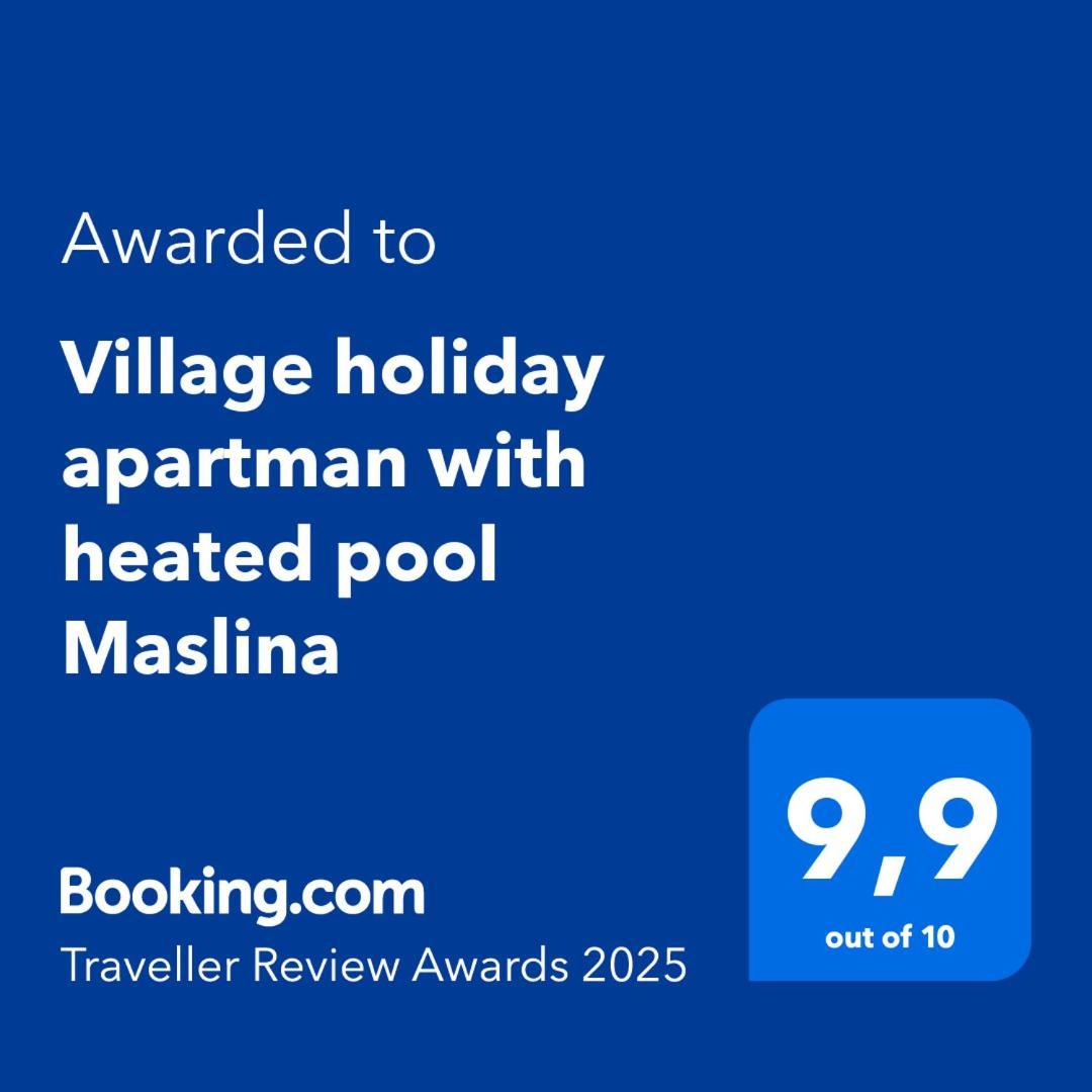Village Holiday Apartman With Heated Pool Maslina Kostanje Exteriér fotografie